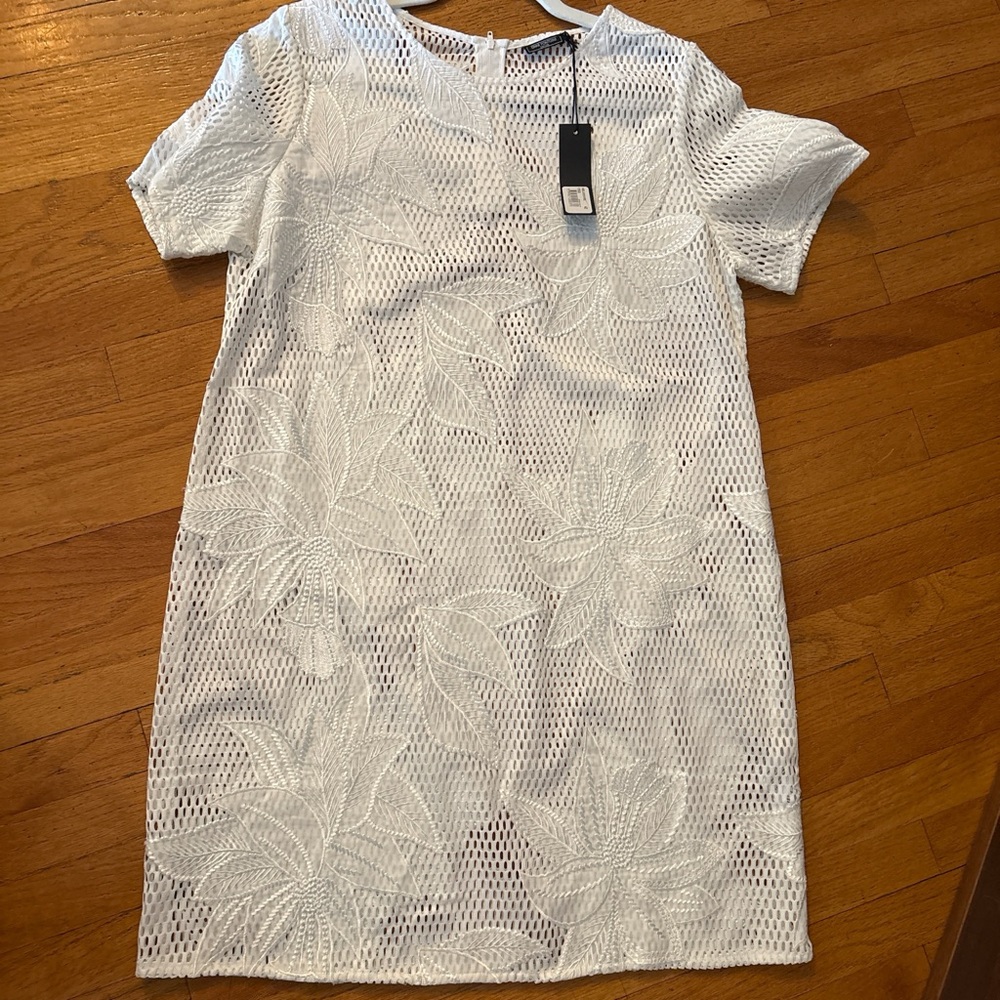 White Floral coverup Dress